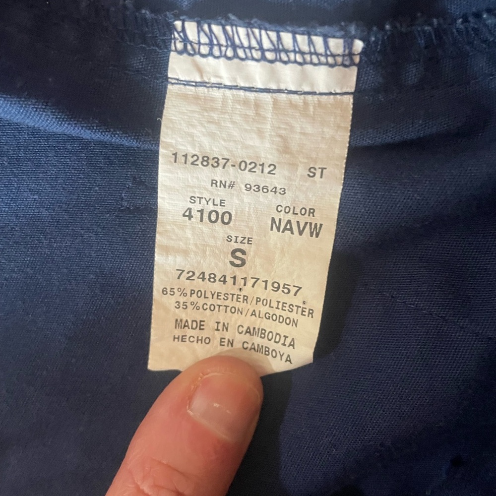 Cherokee Women's Navy Scrub Pants - Picture 2 of 6